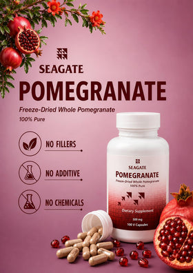 Seagate Pomme Grenade 100 Capsules sur fond blanc