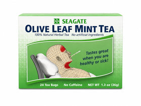 Seagate Thé aux Feuilles d'Olivier Menthe boîte contenant 24 sachets