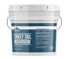 Seau de 1 gallon de poudre de champignon Turkey Tail d'Earthborn Elements