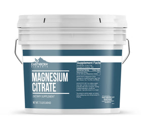 Seau réutilisable de citrate de magnésium Earthborn Elements 7,5 lb vue de face