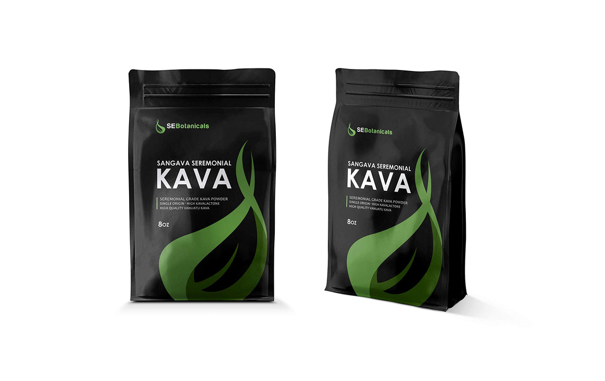 SeBotanicals Kava Kava en Poudre Cérémonial 8oz sachet avant