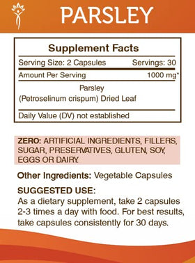 Secrets of the Tribe 60 Capsules côté droit avec dosage