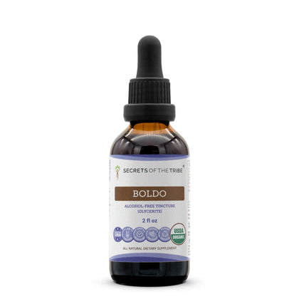 Secrets of the Tribe Boldo Extrait Bio 2 oz vue de face