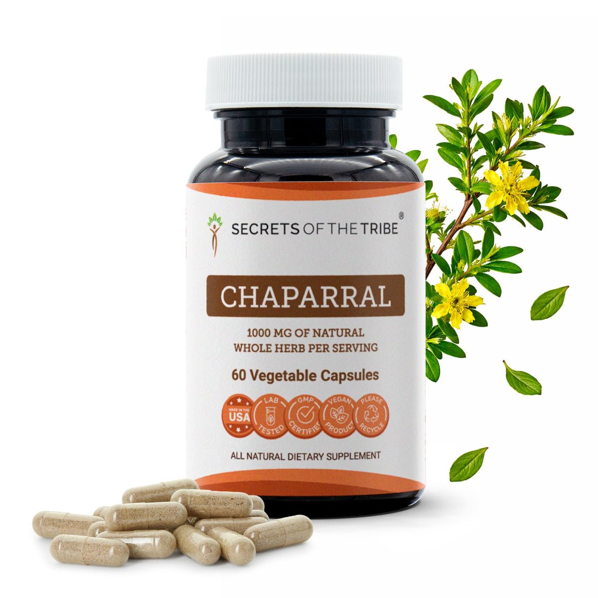 Secrets of the Tribe Capsules de Chaparral 60 unités vue avant