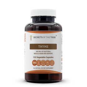 Secrets of the Tribe Capsules de Thym 120 Capsules - vue de face