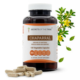 Secrets of the Tribe Chaparral 120 Capsules, vue de face