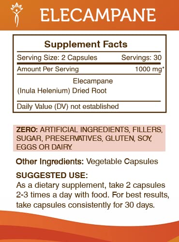 Secrets of the Tribe Elecampane 60 capsules packaging