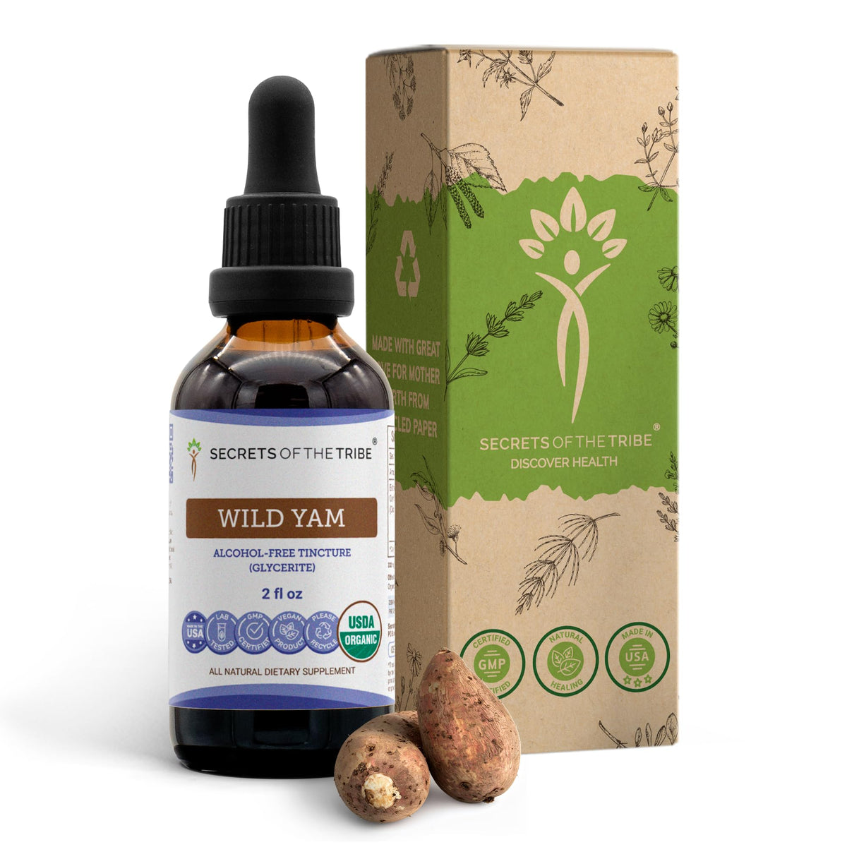 Secrets of the Tribe Extrait de Yam Sauvage Bio 141g vue avant