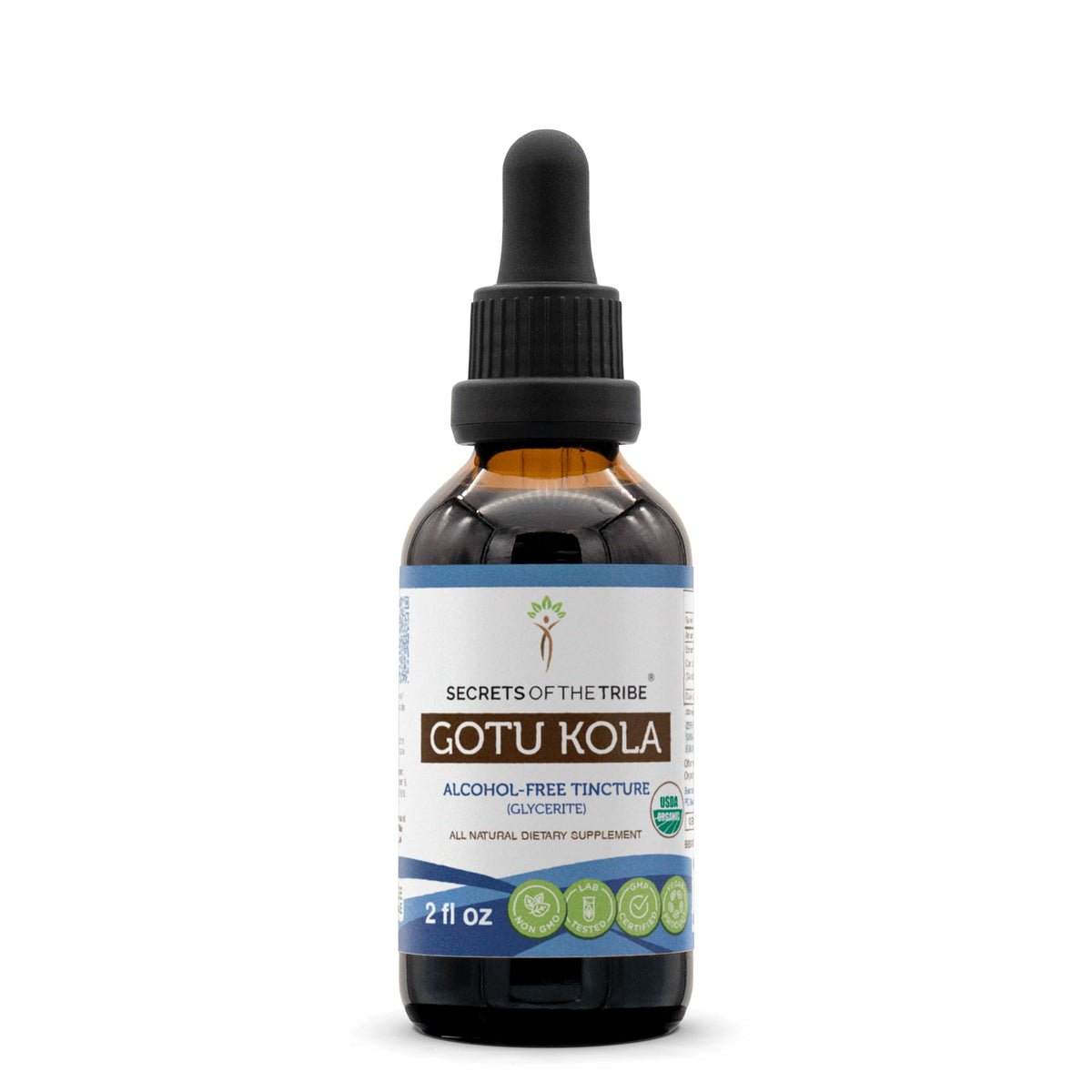 Secrets of the Tribe Gotu Kola Extrait Bio 60ml devant