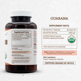 Secrets of the Tribe Guarana Capsules Bio - prise quotidienne