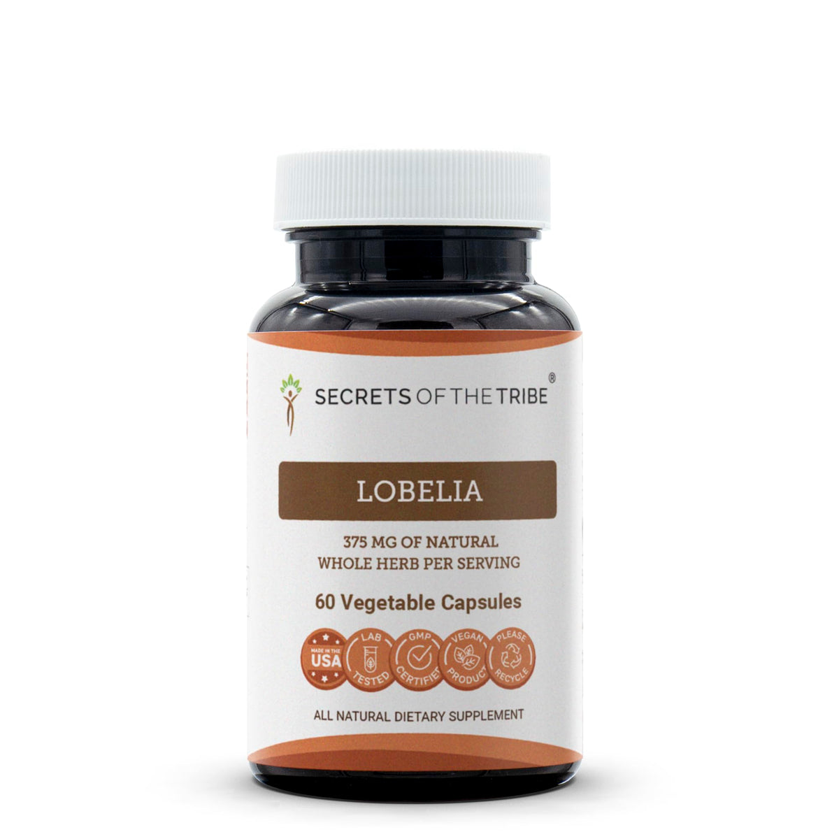 Secrets of the Tribe Lobelia 60 capsules front view