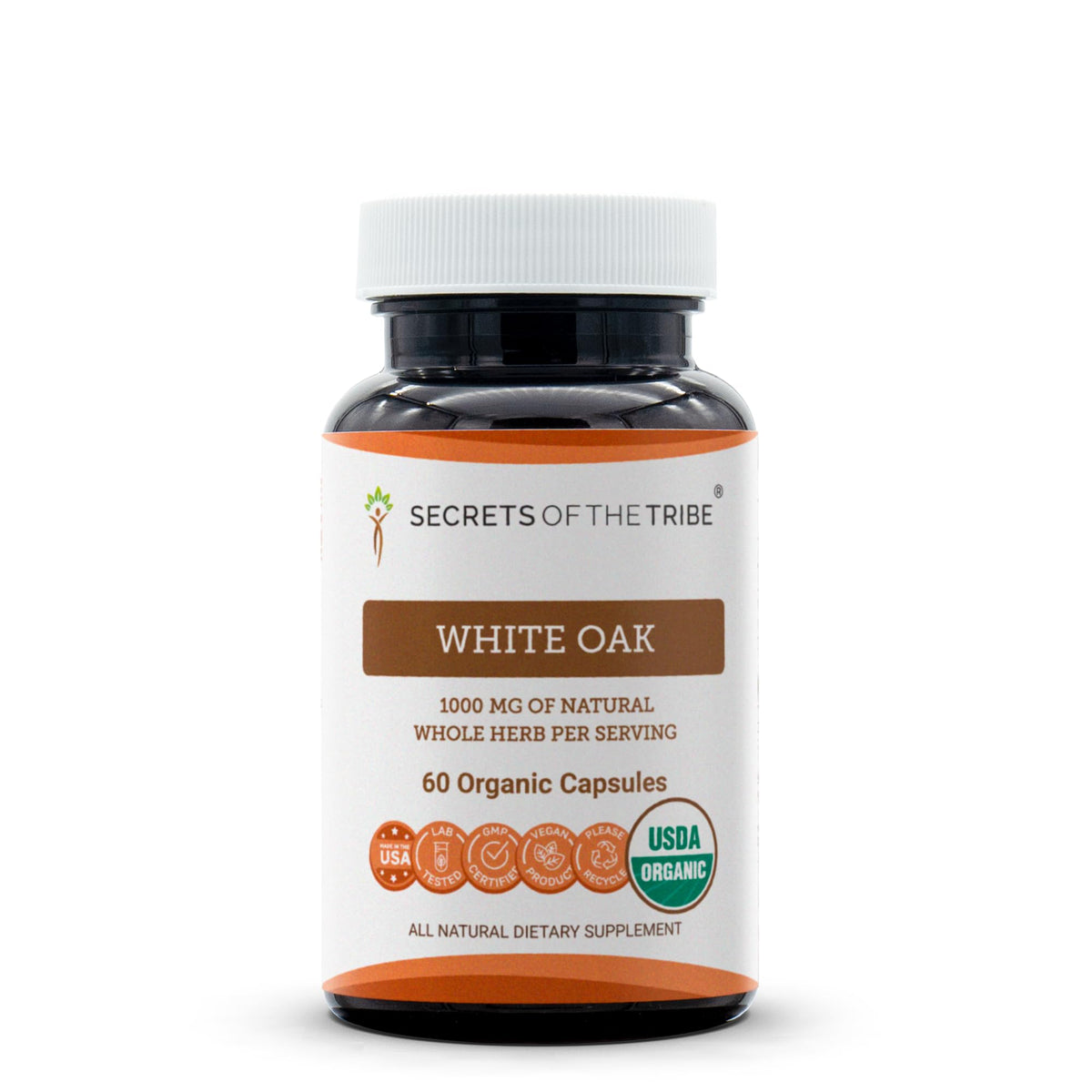 Secrets of the Tribe Quercus Alba 60 capsules vue de face