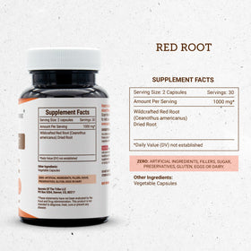 Secrets of the Tribe Red Root 60 Capsules packaging