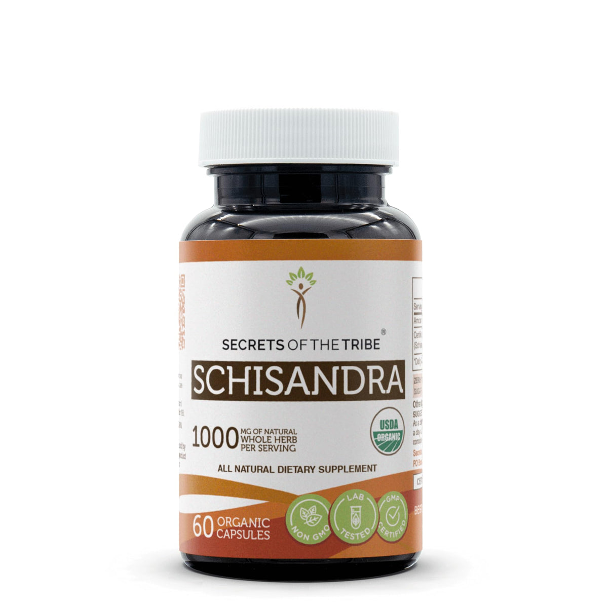 Secrets of the Tribe Schisandra 60 capsules packaging front view