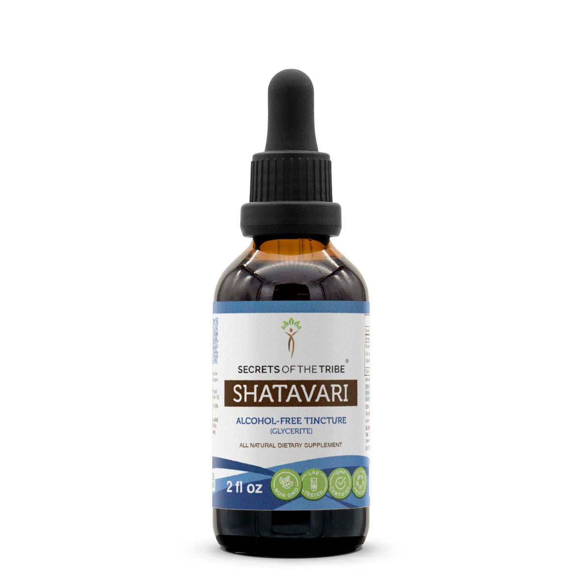 Secrets of the Tribe Shatavari Extrait Liquide 60 ml vue de face