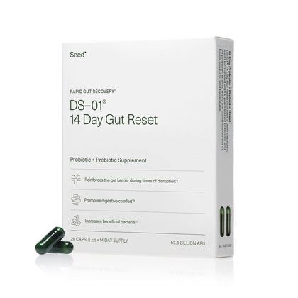 Seed 14 Day Gut Reset complément alimentaire en capsules, vue avant