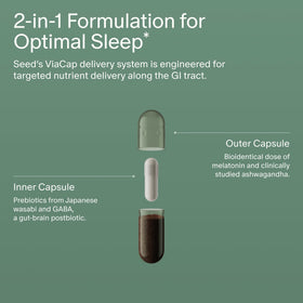 Seed PM-02 Complément de Sommeil étiquette détaillant les ingrédients