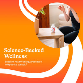 Seeking Health B Complex MF capsules on a wooden table