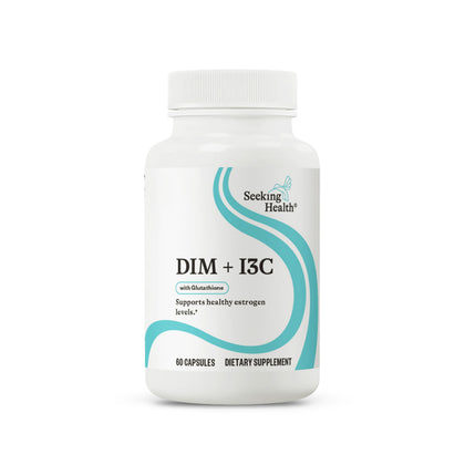 Seeking Health DIM & I3C 400 mg 60 capsules, vue de face