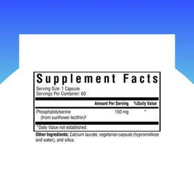 Seeking Health Phosphatidyl Serine 150 mg 60 Capsules side view