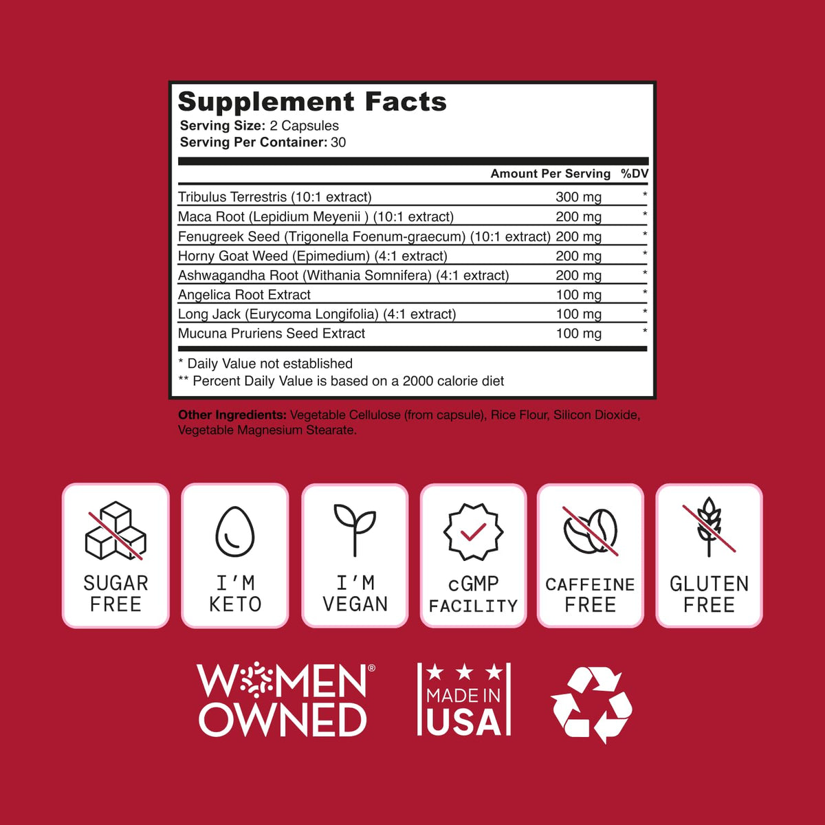 SELF NUTRITION Complément Alimentaire Libido Femme 60 Capsules avec des ingrédients naturels