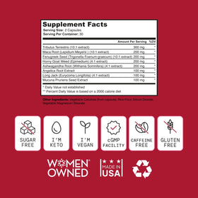 SELF NUTRITION Complément Alimentaire Libido Femme 60 Capsules avec des ingrédients naturels