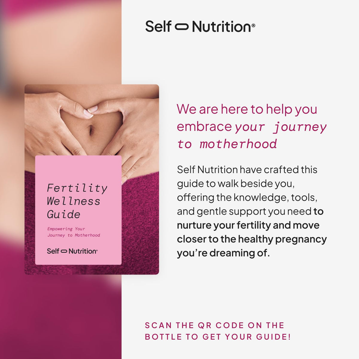 SELF NUTRITION Fertility Support 60 capsules - avec des ingrédients naturels