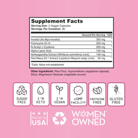 SELF NUTRITION Fertility Support 60 capsules - présentation sur une table
