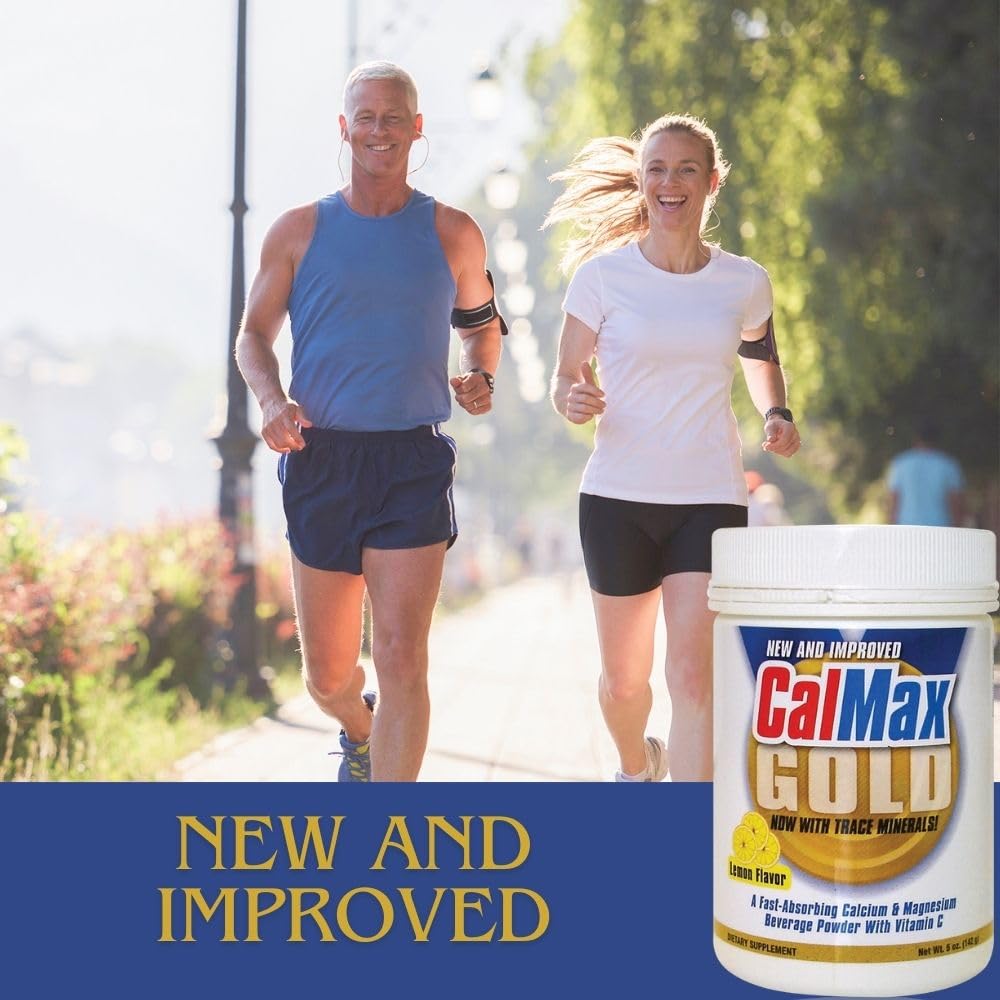 SelfCare+ CalMax Gold Poudre Boisson sur une table