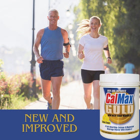 SelfCare+ CalMax Gold Poudre Boisson sur une table