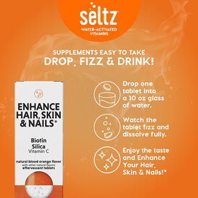 Seltz Tablettes Effervescentes Biotine ingrédients sur l'étiquette