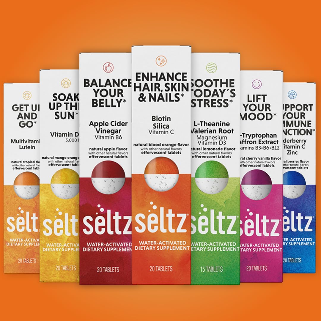 Seltz Tablettes Effervescentes Biotine tube dans un sac de sport