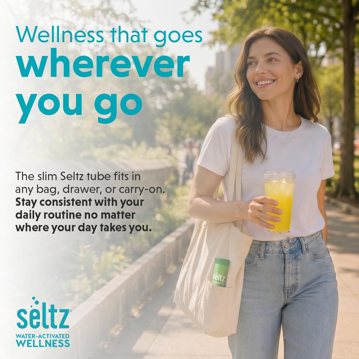 Seltz Tablettes Effervescentes L-Théanine en mode de vie actif