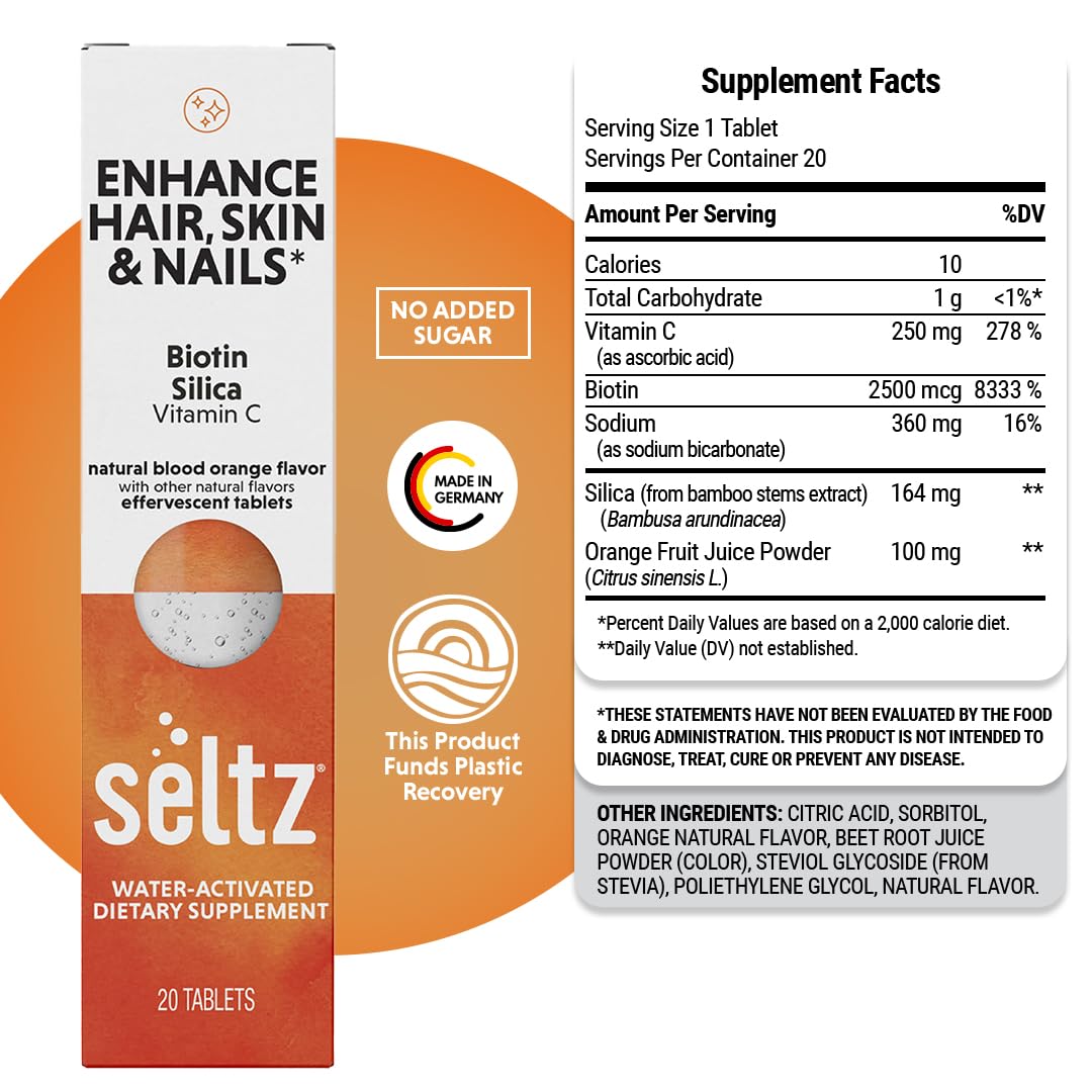 Seltz tube de tablettes effervescentes dans un sac