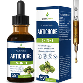 Selvaherb Extrait de Feuille d'Artichaut 5-en-1 flacon de 60 ml
