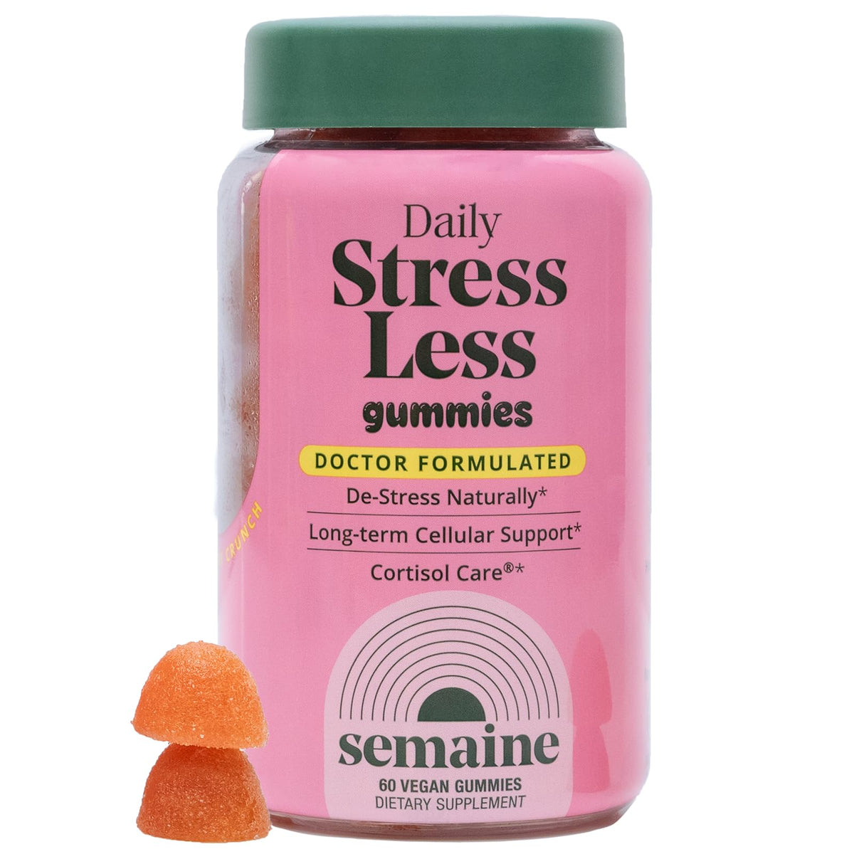 Semaine Gummy CortisolCare 60 comprimés en boîte