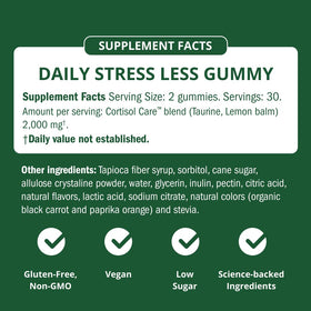 Semaine Gummy CortisolCare avec dosage recommandé