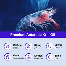 SEMAL Huile de Krill 1000mg gélules prêtes à être prises