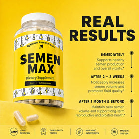 Semen Max d'Optimum Research Labs, vue latérale de l'emballage