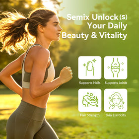 Semix Poudre de Collagène Peptides type I & III, dosage sur une cuillère