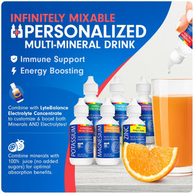 SENSEable Potassium Minéral Liquide 110 mg sur une table