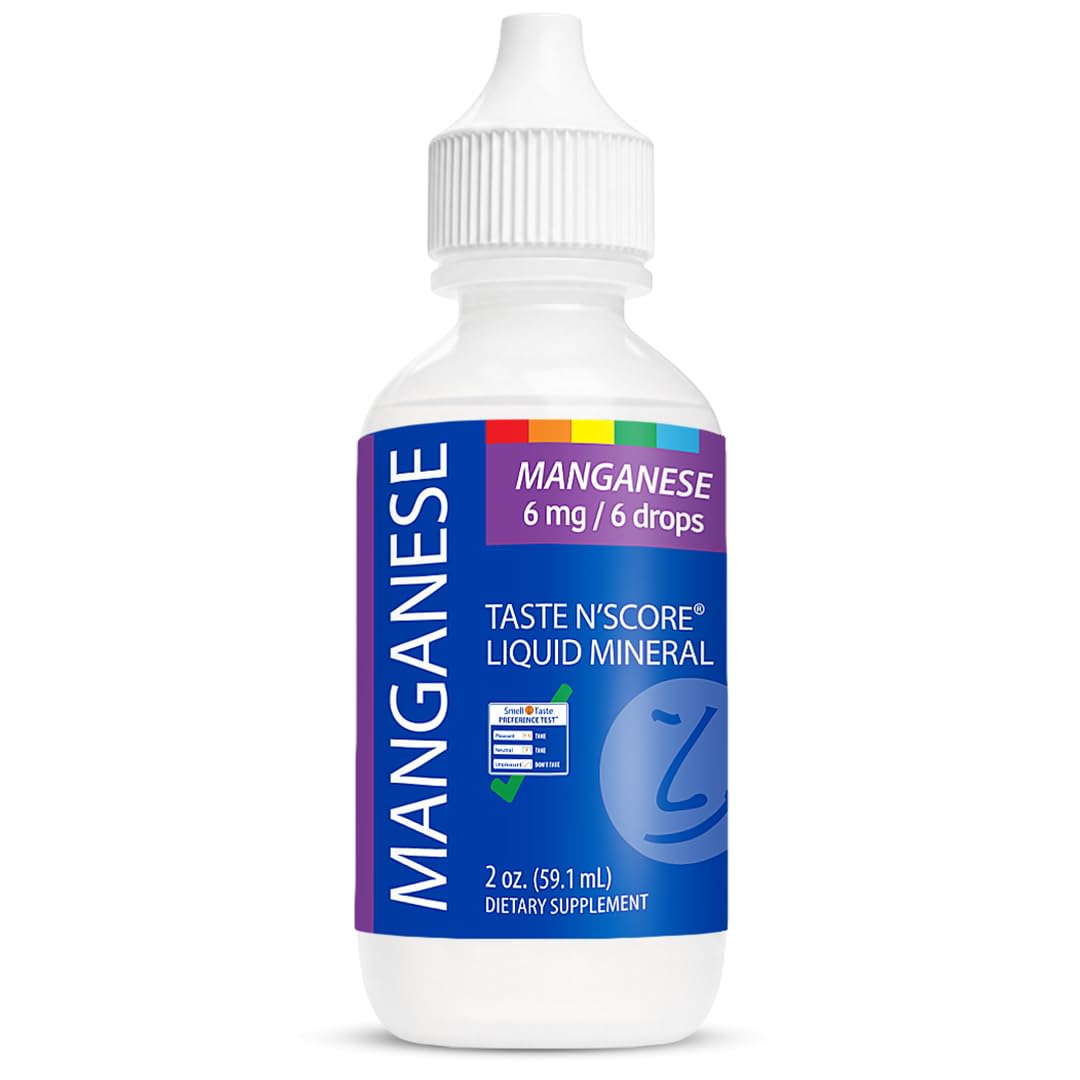 SENSEable Supplements Complément Minéral Liquide Manganèse 100% Pur 6 mg vue de face