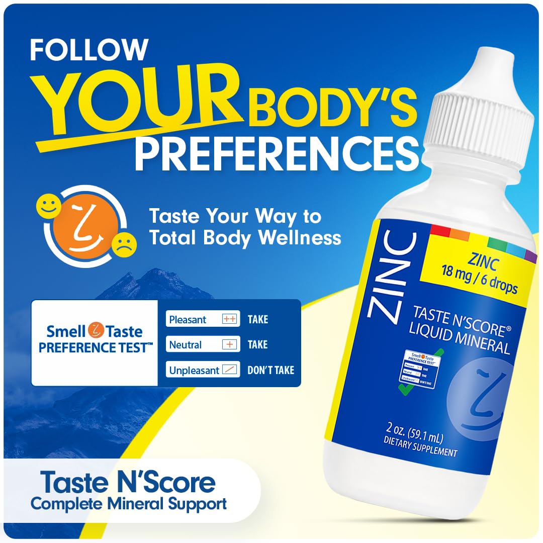 SENSEable Zinc liquide 18 mg sur une table