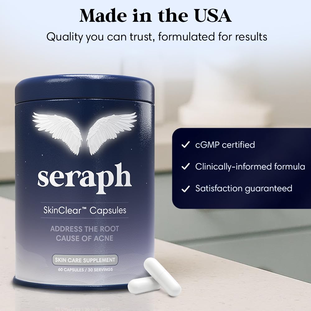 Seraph Complément Alimentaire Acné sur une table