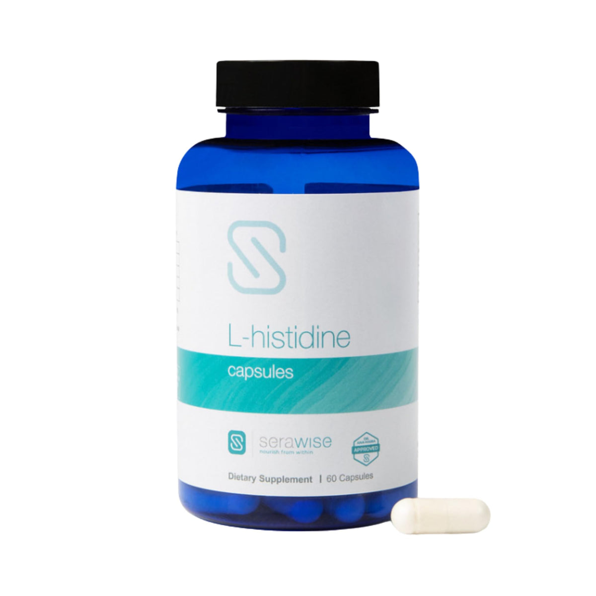 Serawise L-Histidine 600 mg capsules, boîte de 60 capsules