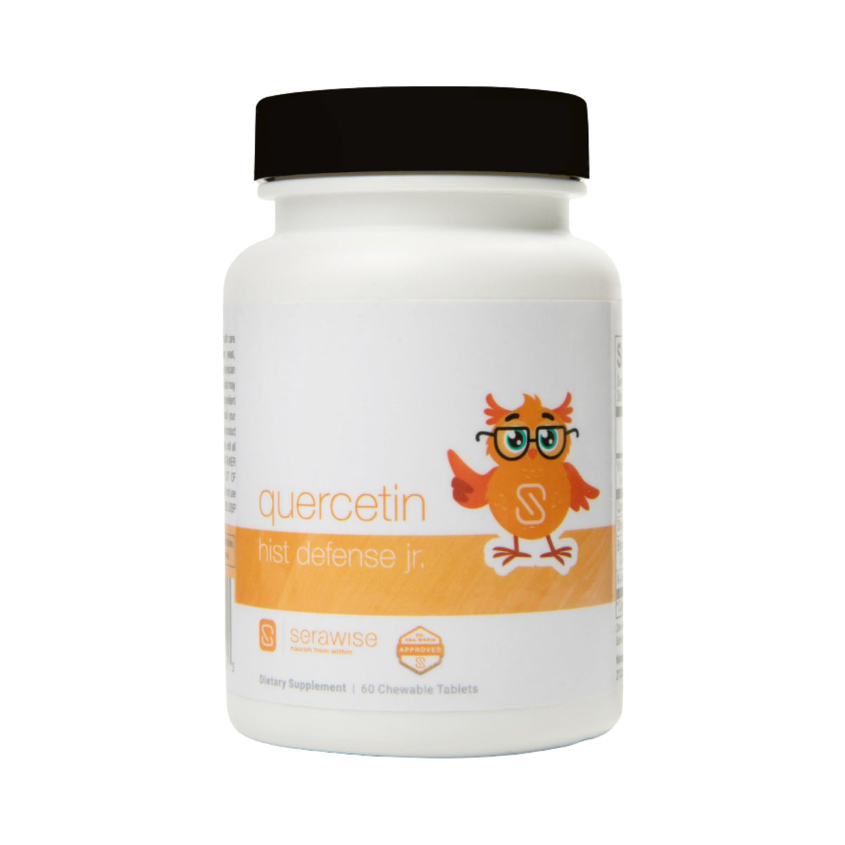 Serawise Quercetin Hist Defense Jr. 60 comprimés à mâcher, vue de face