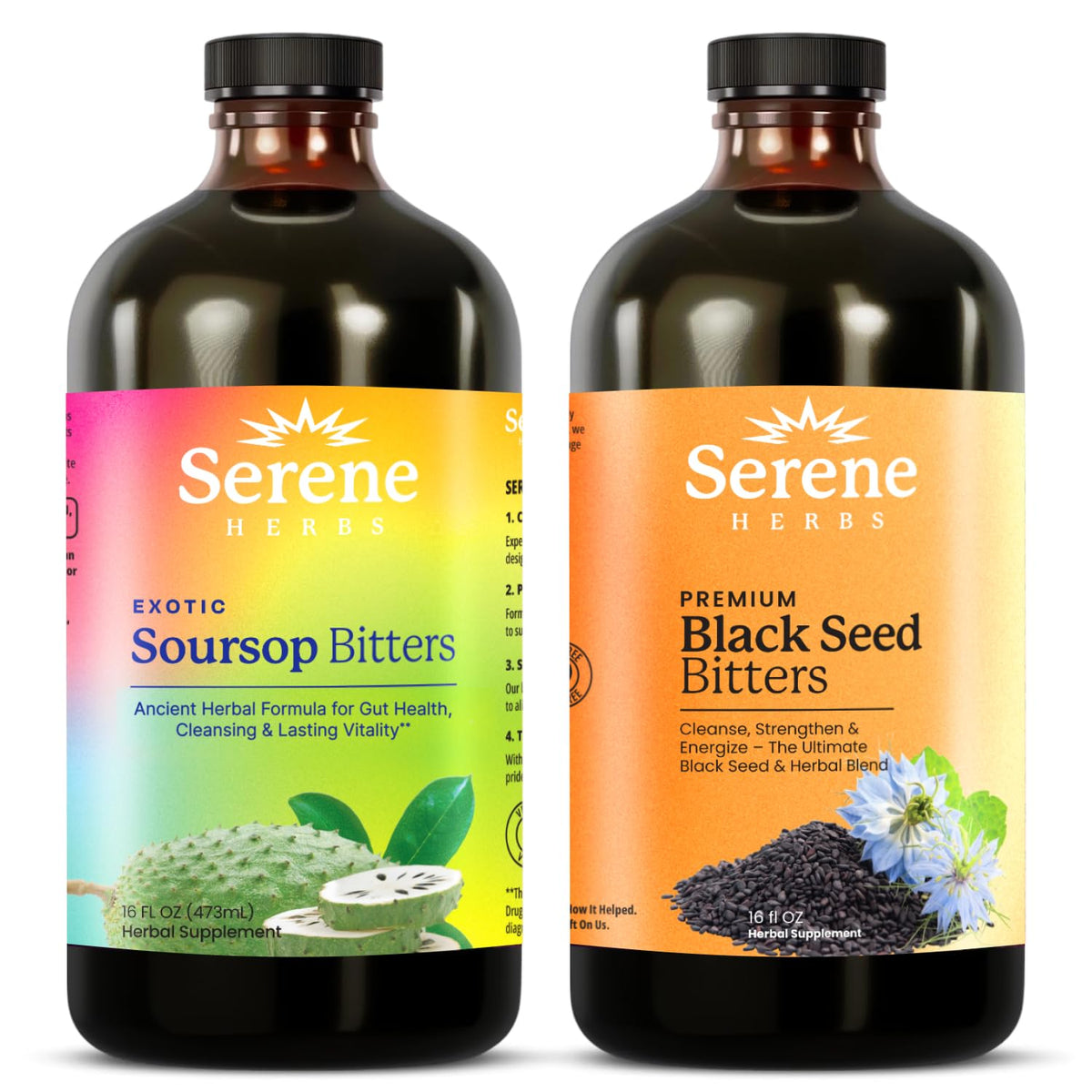 Serene Herbs Soursop Bitters 16 oz flacon avant