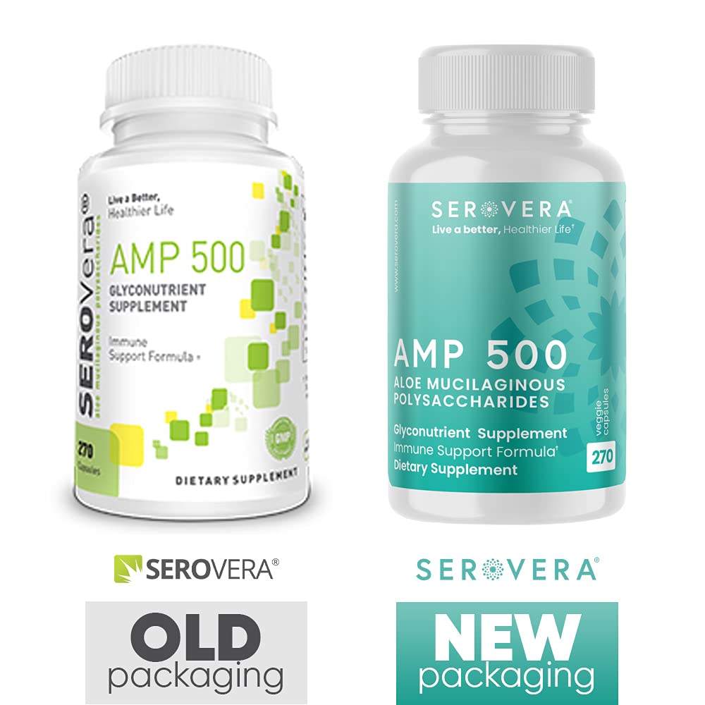 SEROERA Amp Aloe Vera Bio 270 capsules arrière