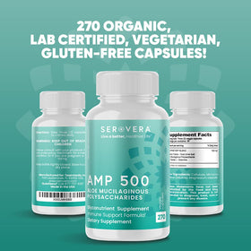 SEROERA Amp Aloe Vera Bio 270 capsules côté