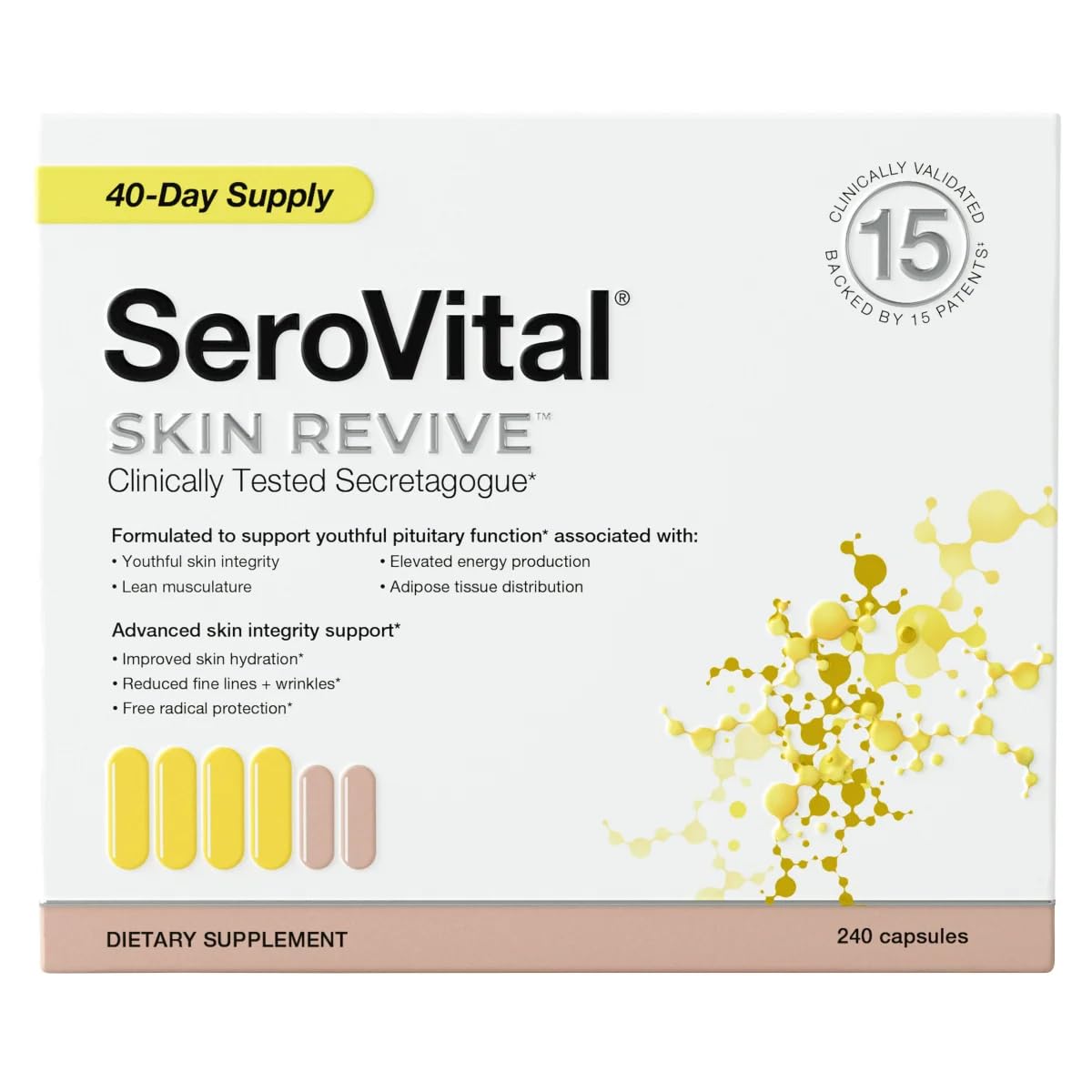 Serovital Complément Alimentaire 240 Capsules, vue de face